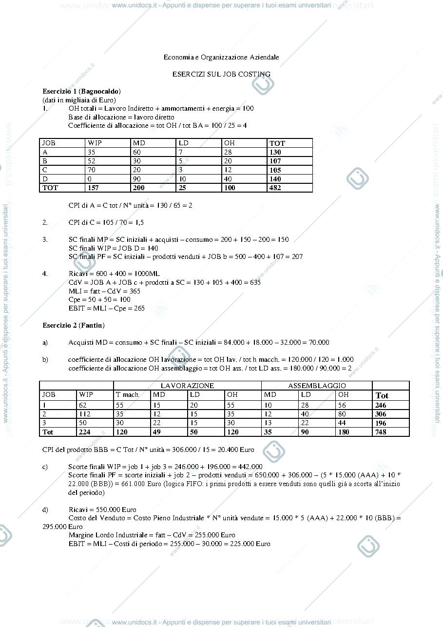 Anteprima pagina 1 — Soluzioni esercizi JOC Bagnocaldo Fantini Keci e ASP prof: Toletti
