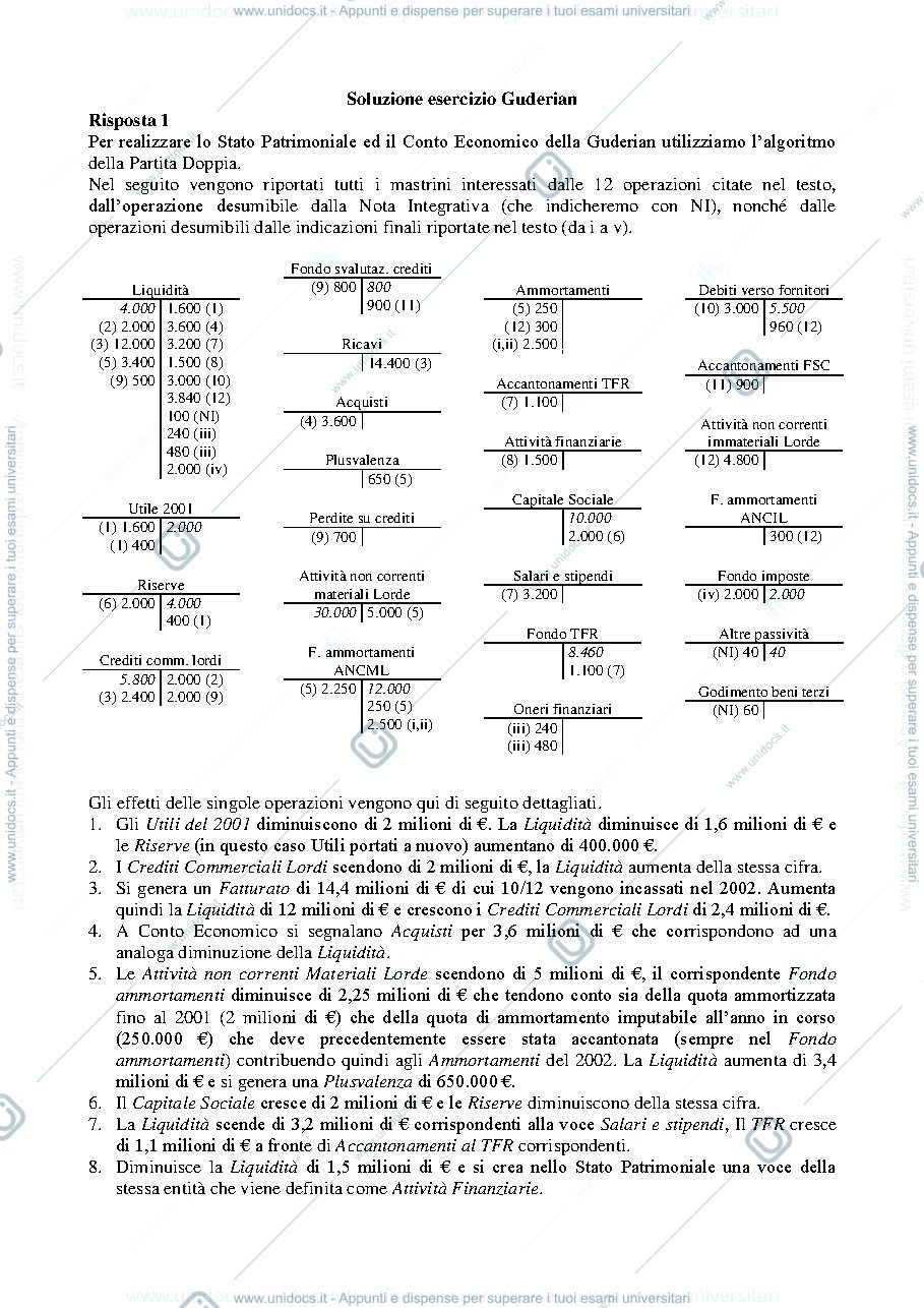 Anteprima pagina 1 — Soluzione esercizio 2 CE Guderian prof: Toletti