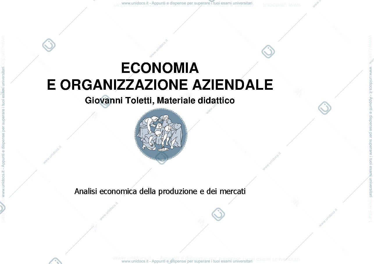Anteprima pagina 1 — Slide integrative per Strategia prof: Toletti