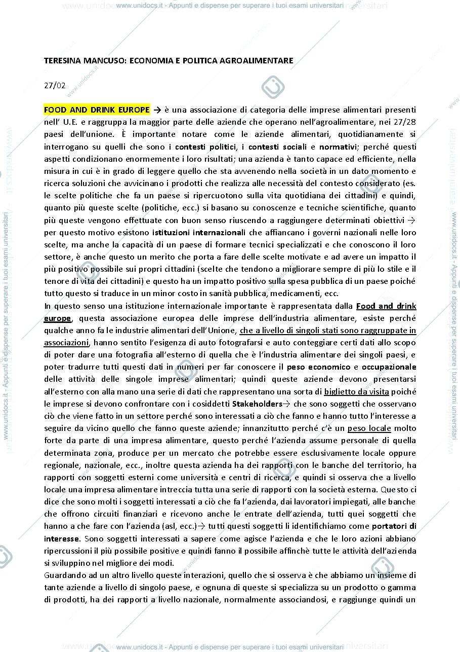 Anteprima pagina 1 — appunti