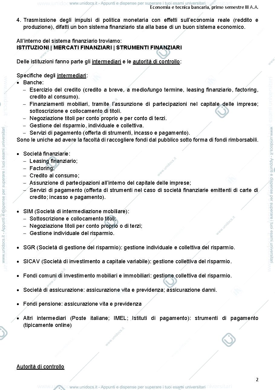 Anteprima pagina 2 — Economia e tecnica bancaria Bruno 