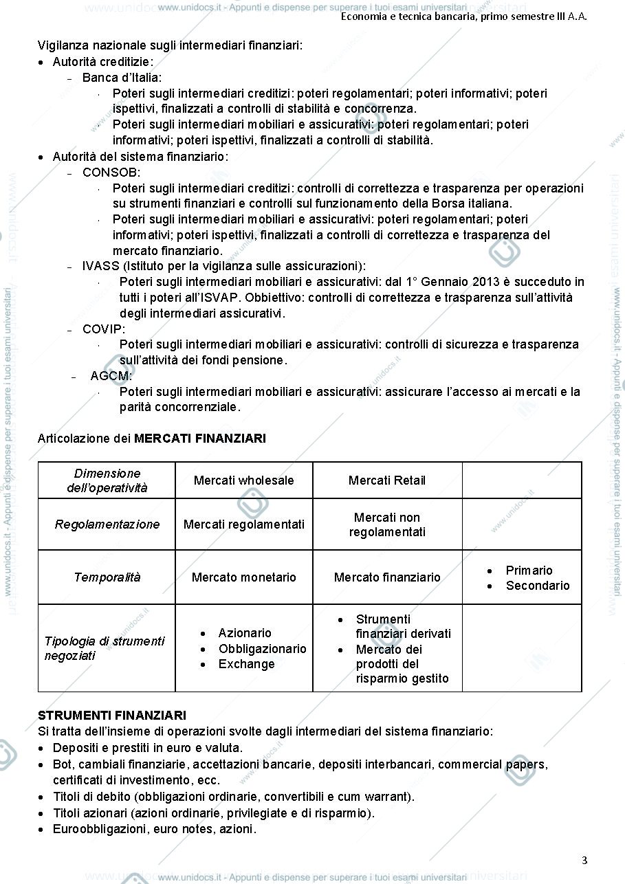 Anteprima pagina 3 — Economia e tecnica bancaria Bruno 