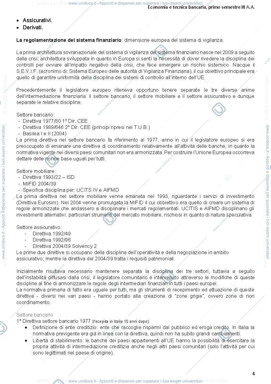 Anteprima pagina 4 — Economia e tecnica bancaria Bruno 