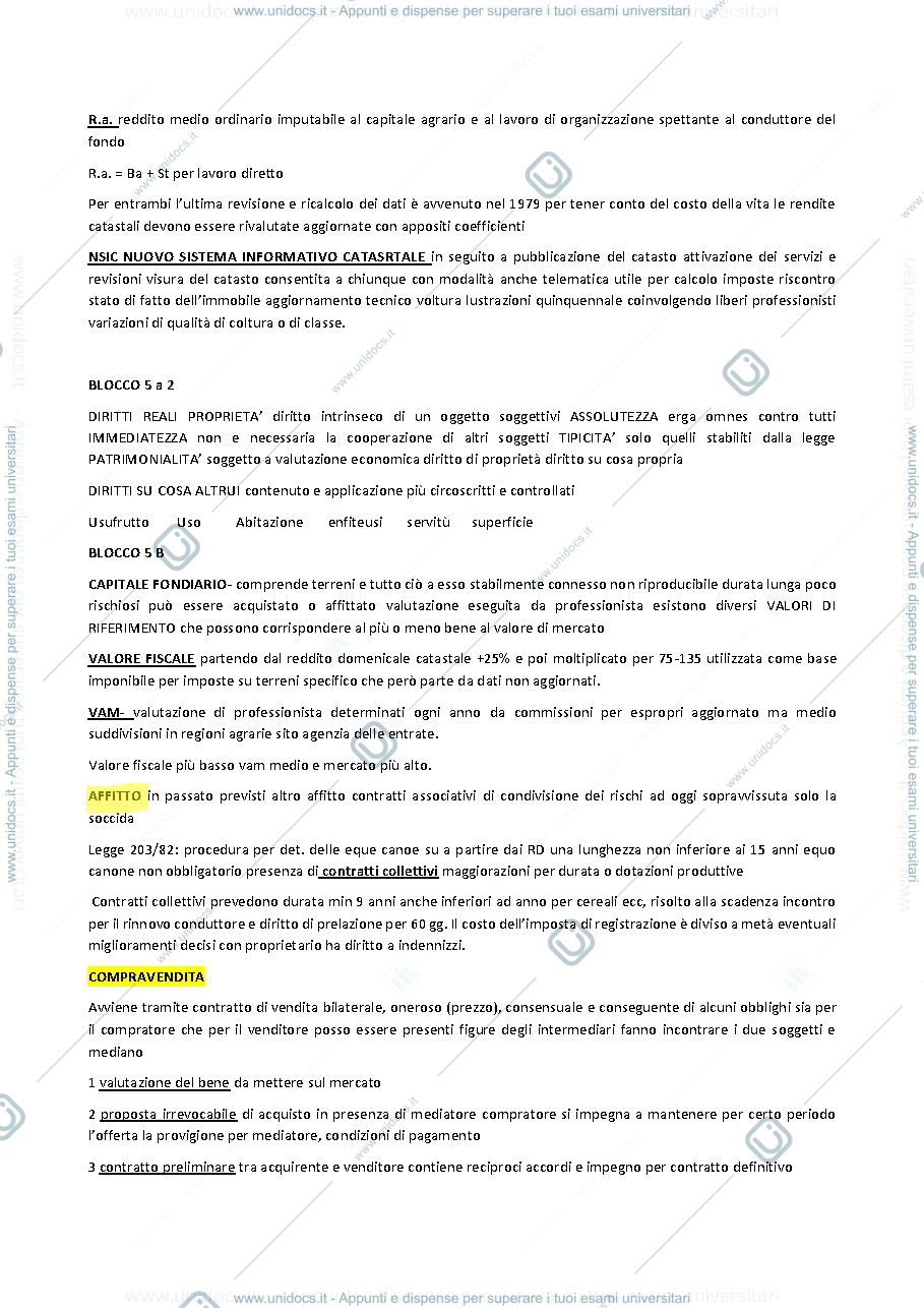 Anteprima pagina 3 — Economia ed estimo rurale unito scienze agrarie