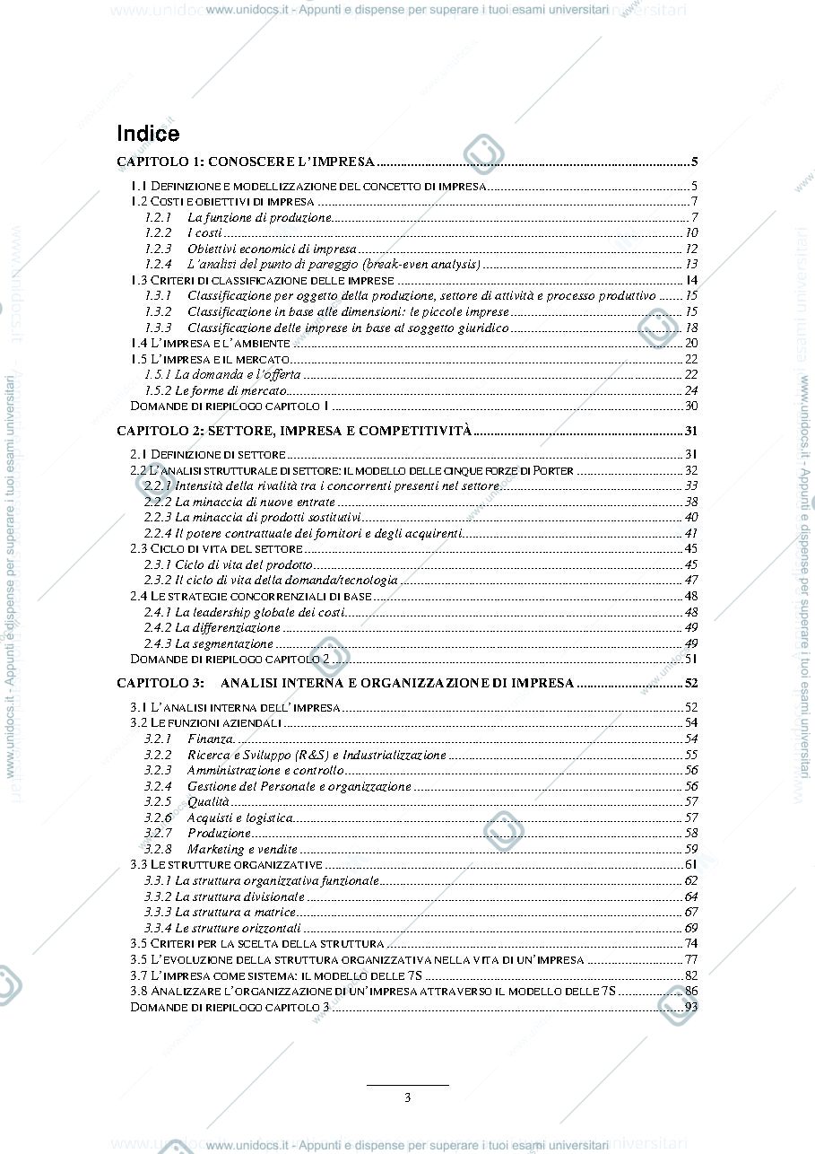 Anteprima pagina 3 — Economia ed organizzazione aziendale