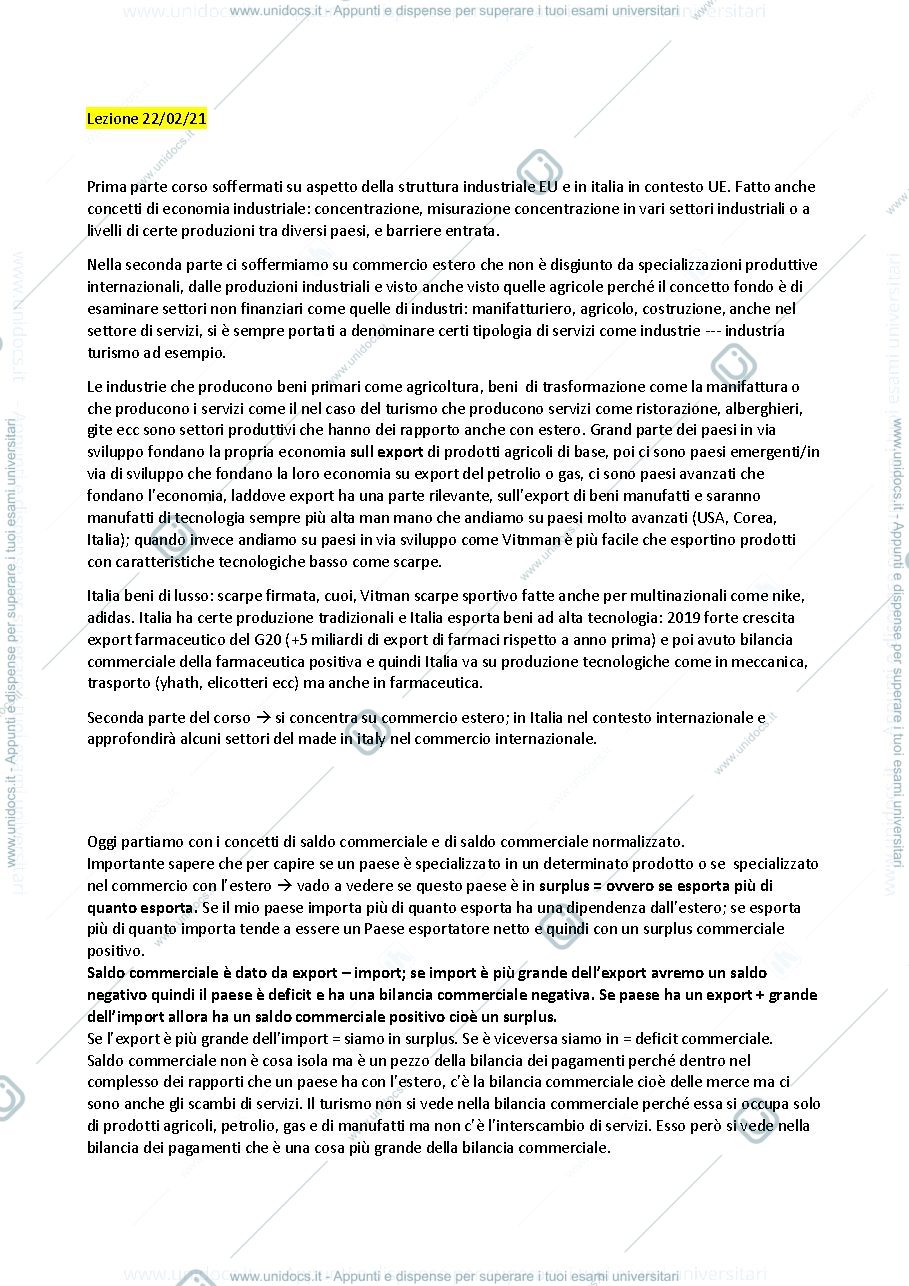 Anteprima pagina 1 — Appunti base di economia