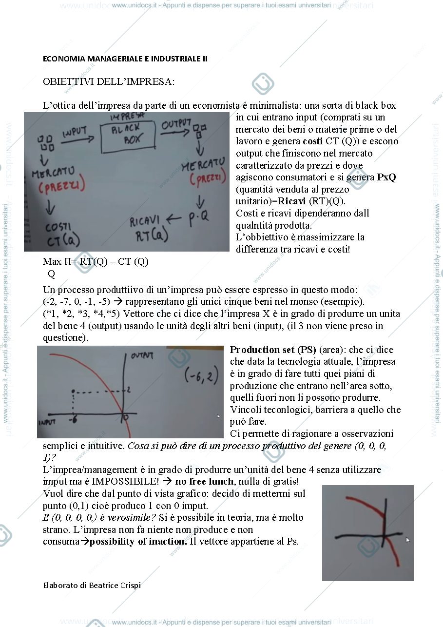Anteprima pagina 1 — economia manageriale II