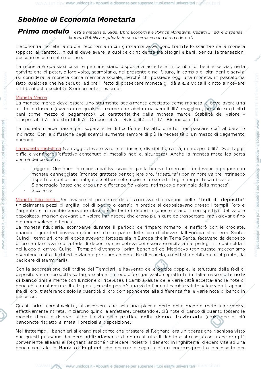 Anteprima pagina 1 — appunti emfi