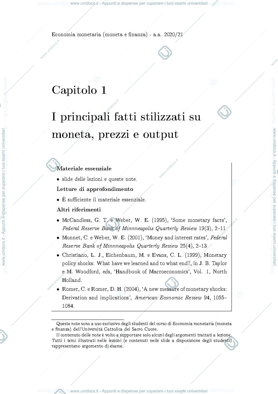 Anteprima pagina 5 — economia monetaria 