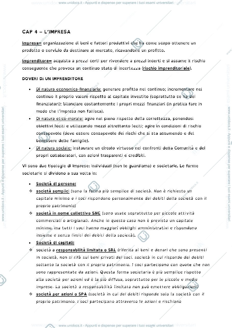 Anteprima pagina 3 — preparazione esame economia