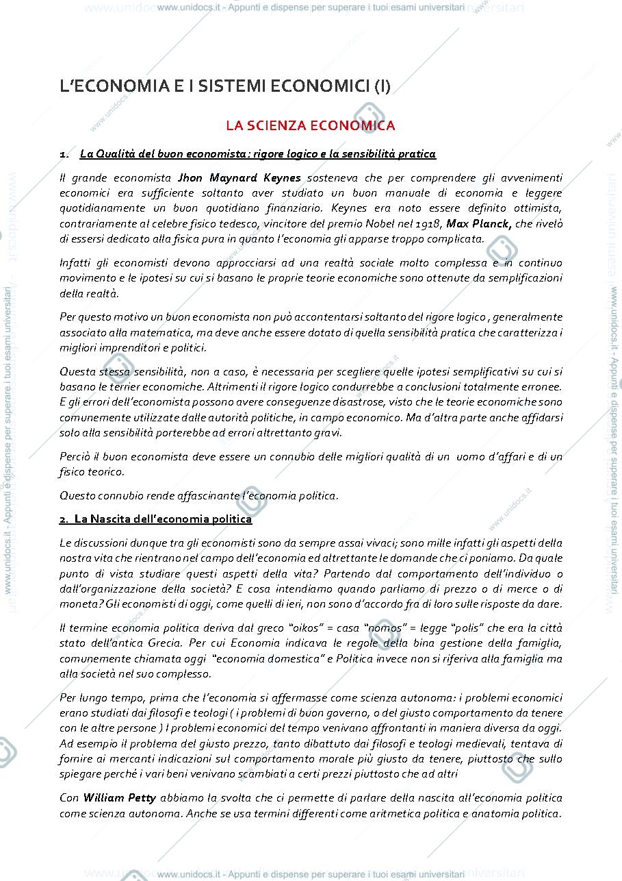 Anteprima pagina 1 — Nuovi lineamenti di economia politica 