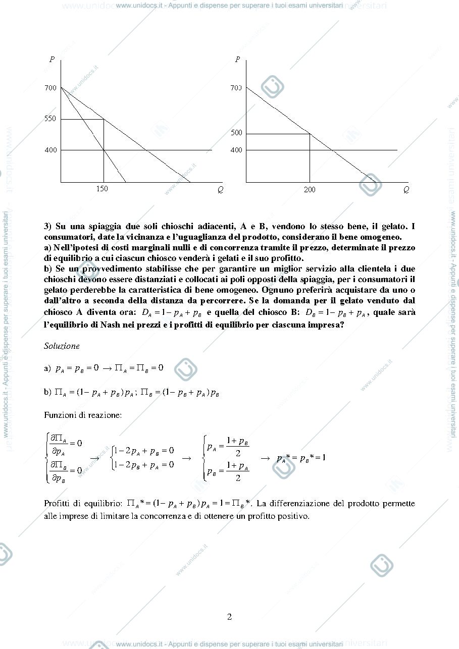 Anteprima pagina 2 — Esercizio economia  politica I