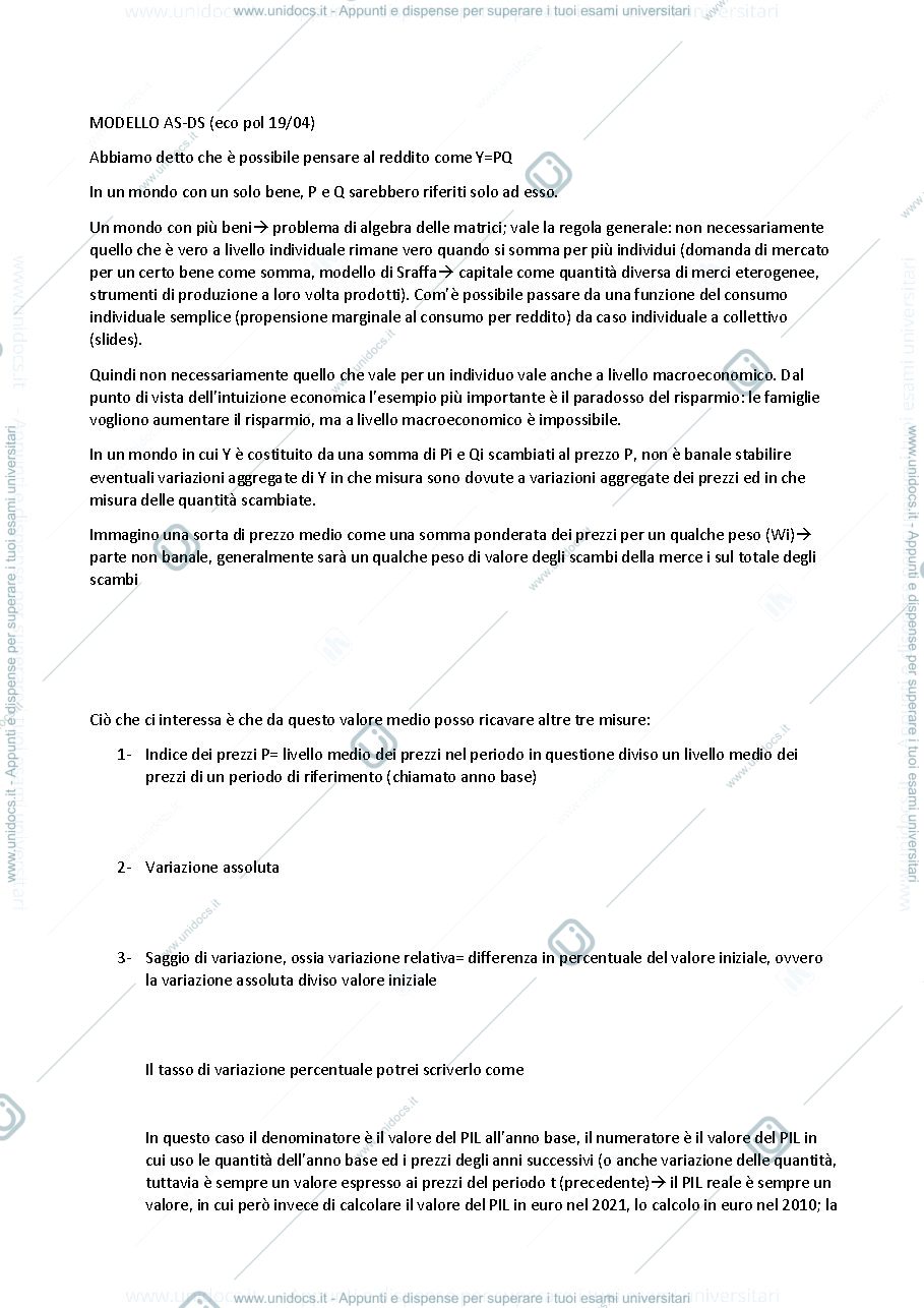 Anteprima pagina 1 — economia politica 2
