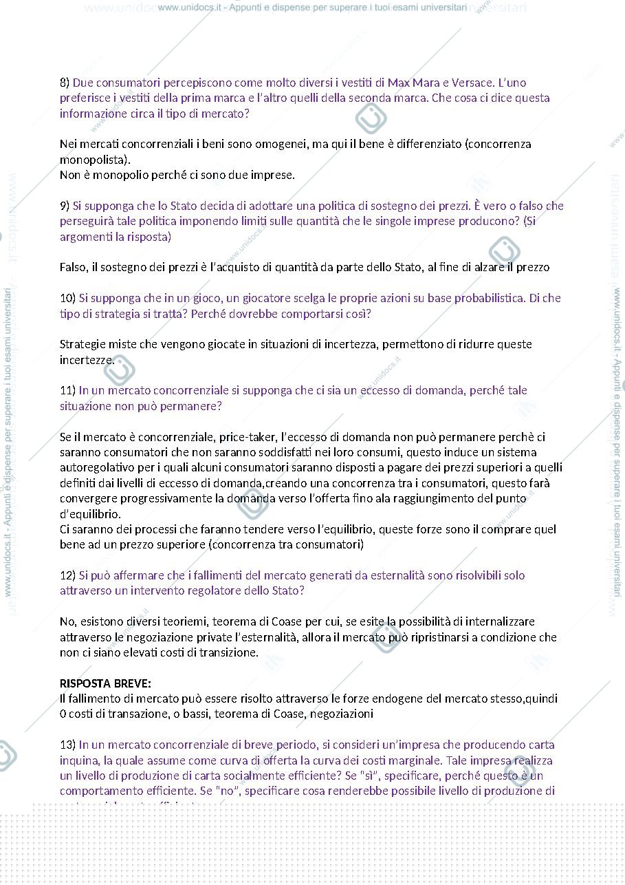 Anteprima pagina 2 — domande possibili esame eco politica