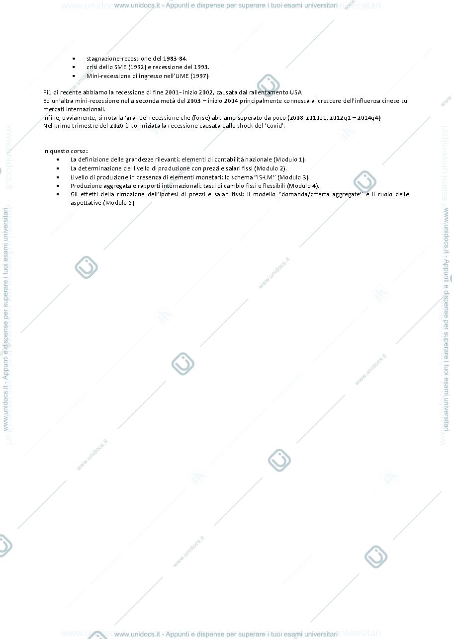Anteprima pagina 2 — appunti macroeconomia