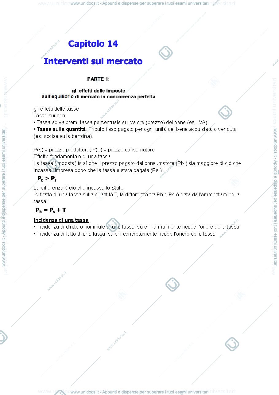 Anteprima pagina 1 — interventi sul mercato