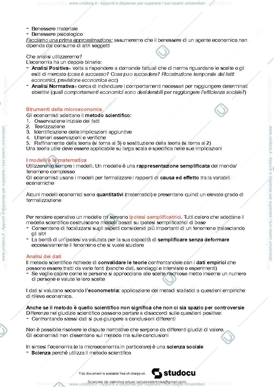 Anteprima pagina 4 — appunti microeconomia