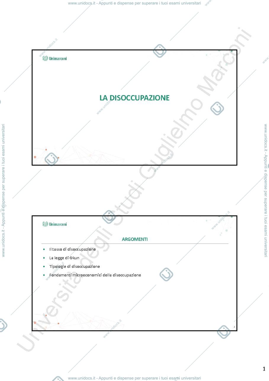 Anteprima pagina 1 — Riassunto