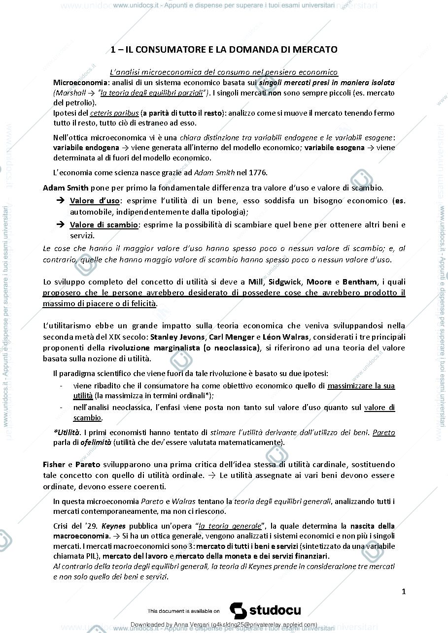 Anteprima pagina 2 — ECONOMIA POLITICA RIASSUNTO