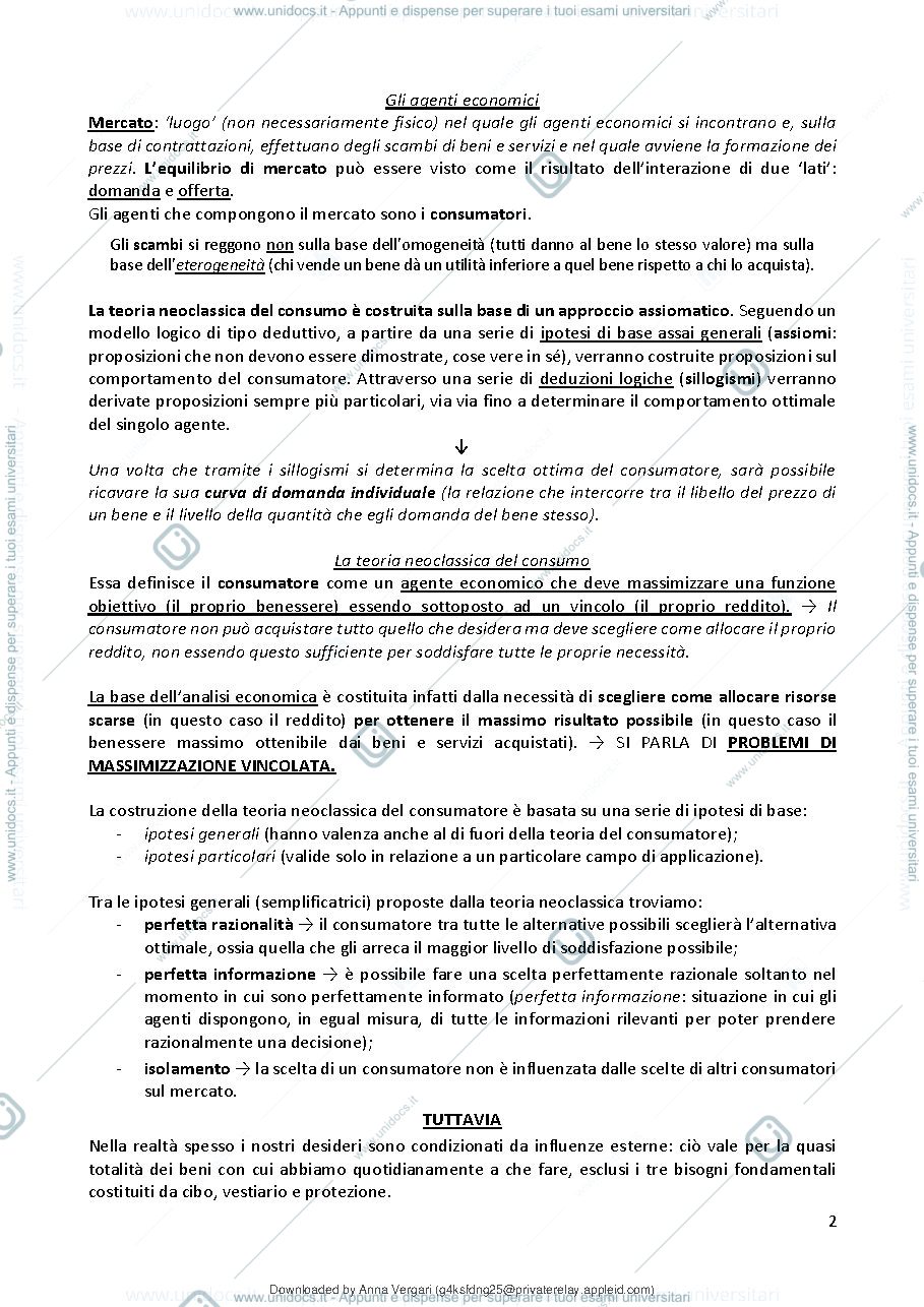 Anteprima pagina 3 — ECONOMIA POLITICA RIASSUNTO