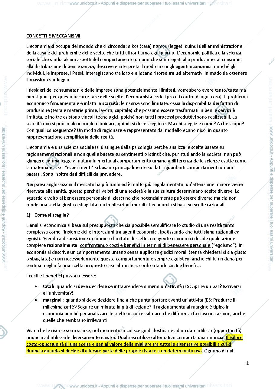 Anteprima pagina 1 — Economia politica LP unito