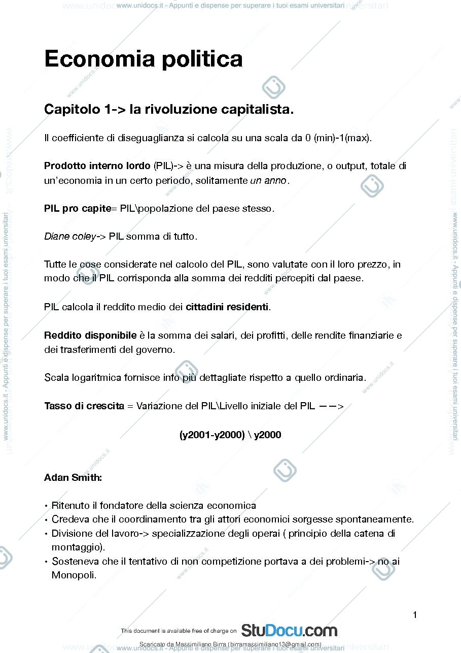 Anteprima pagina 2 — economia politica 