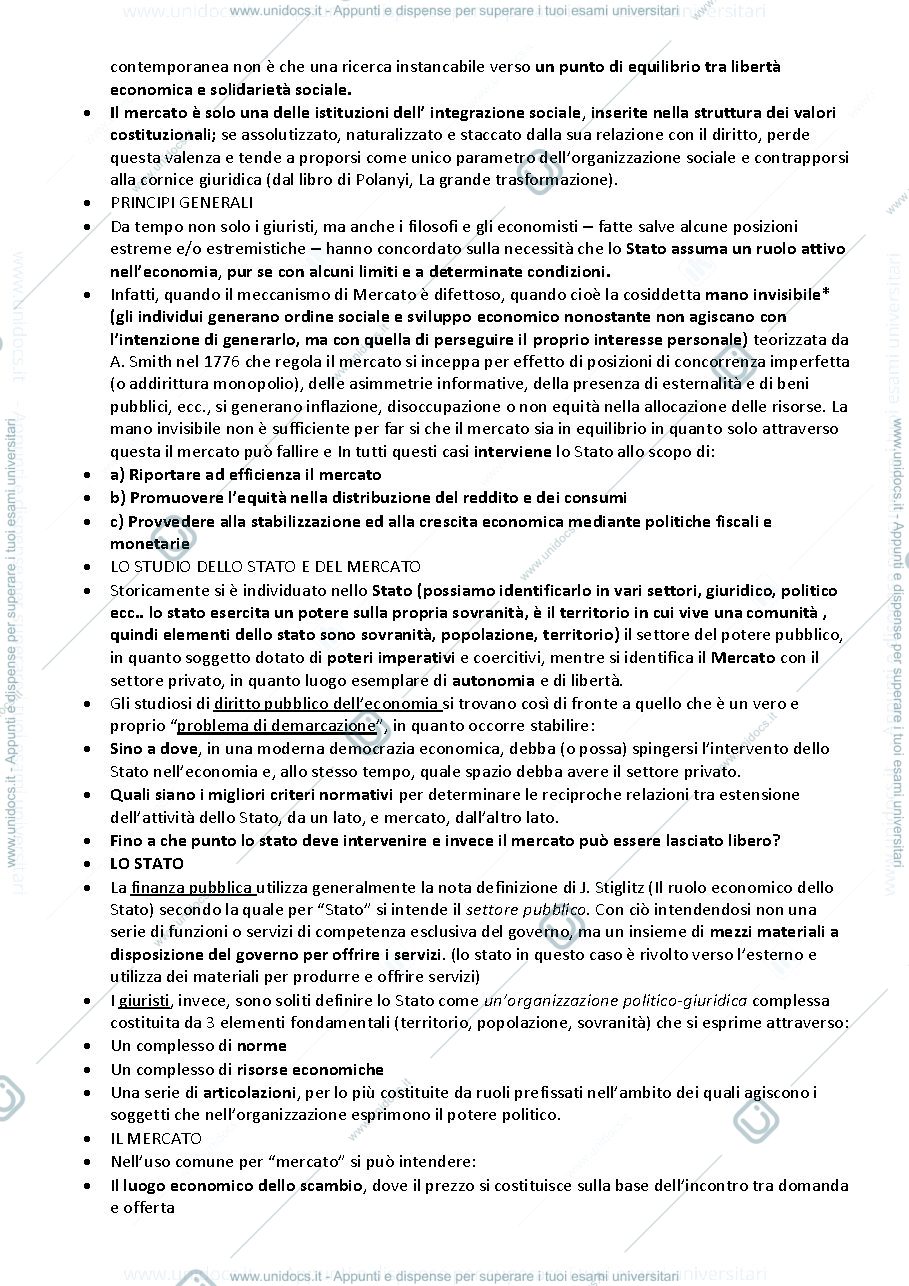 Anteprima pagina 2 — Appunti diritto e regolazione dell’economia