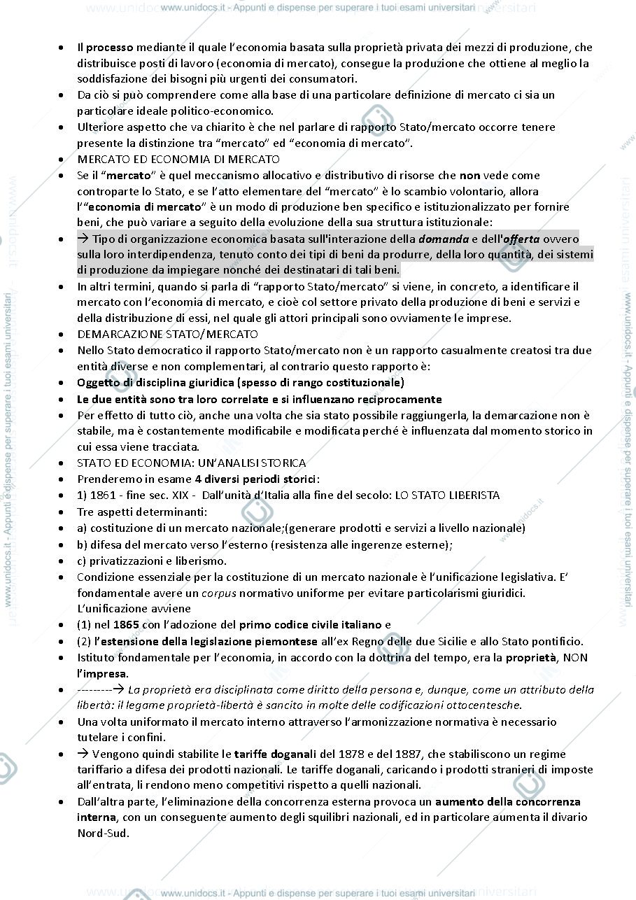 Anteprima pagina 3 — Appunti diritto e regolazione dell’economia