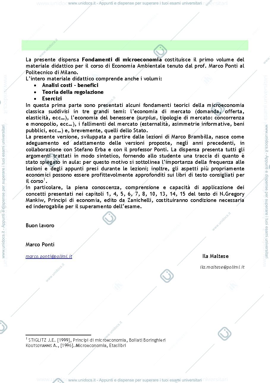 Anteprima pagina 3 — Microeconomia