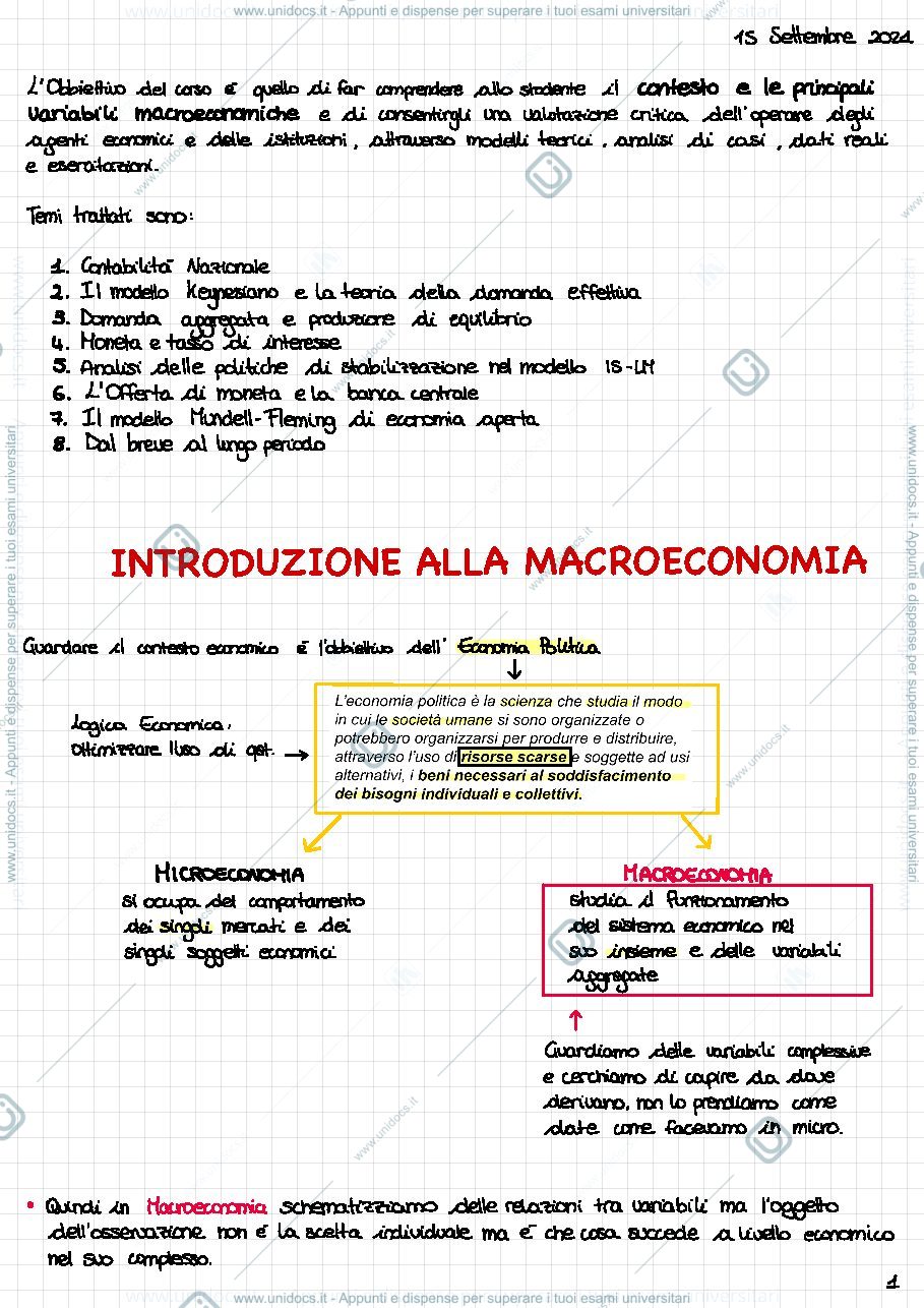 Anteprima pagina 2 — Appunti Microeconomia