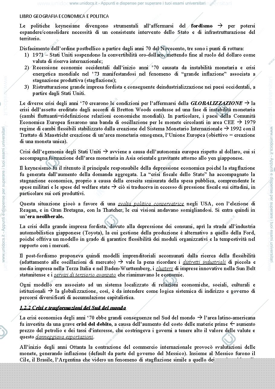 Anteprima pagina 3 — riassunto geografia