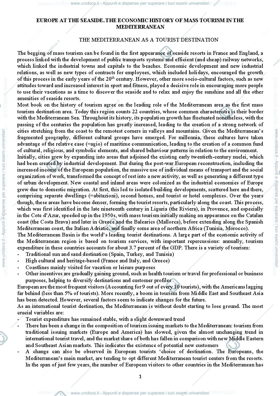 Anteprima pagina 1 — Economic History of Tourism