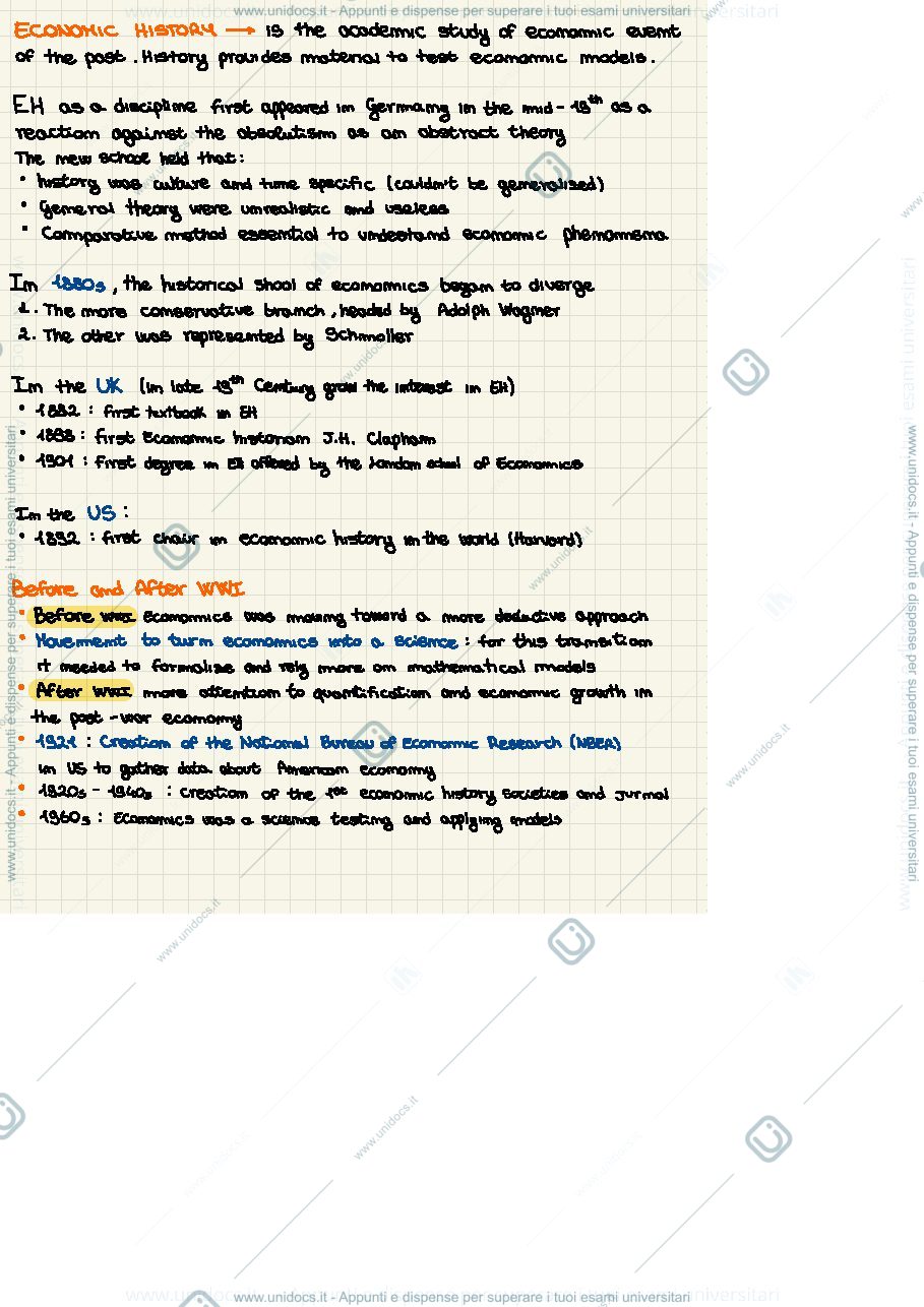 Anteprima pagina 2 — Economic History First Midterm