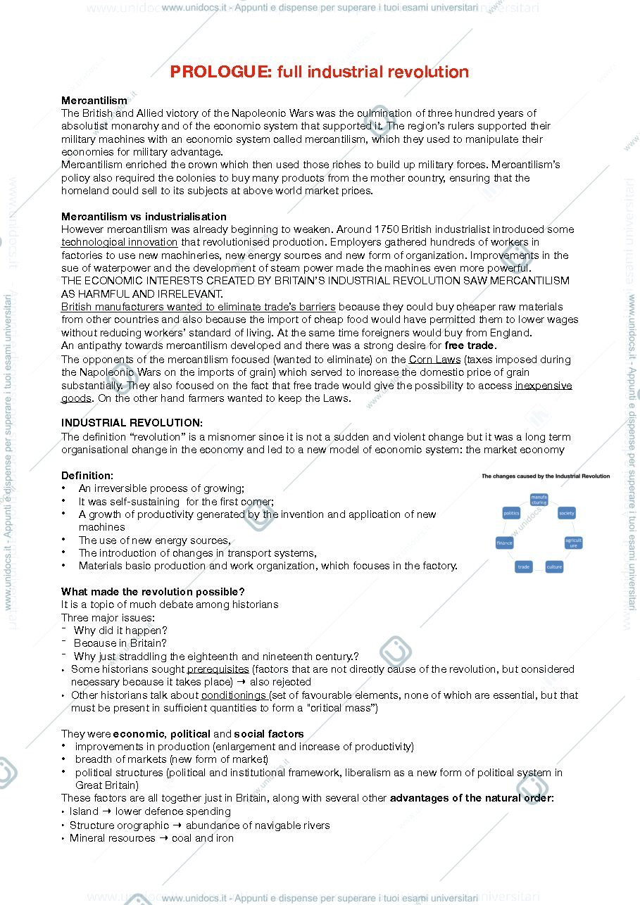 Anteprima pagina 1 — Economic History summary