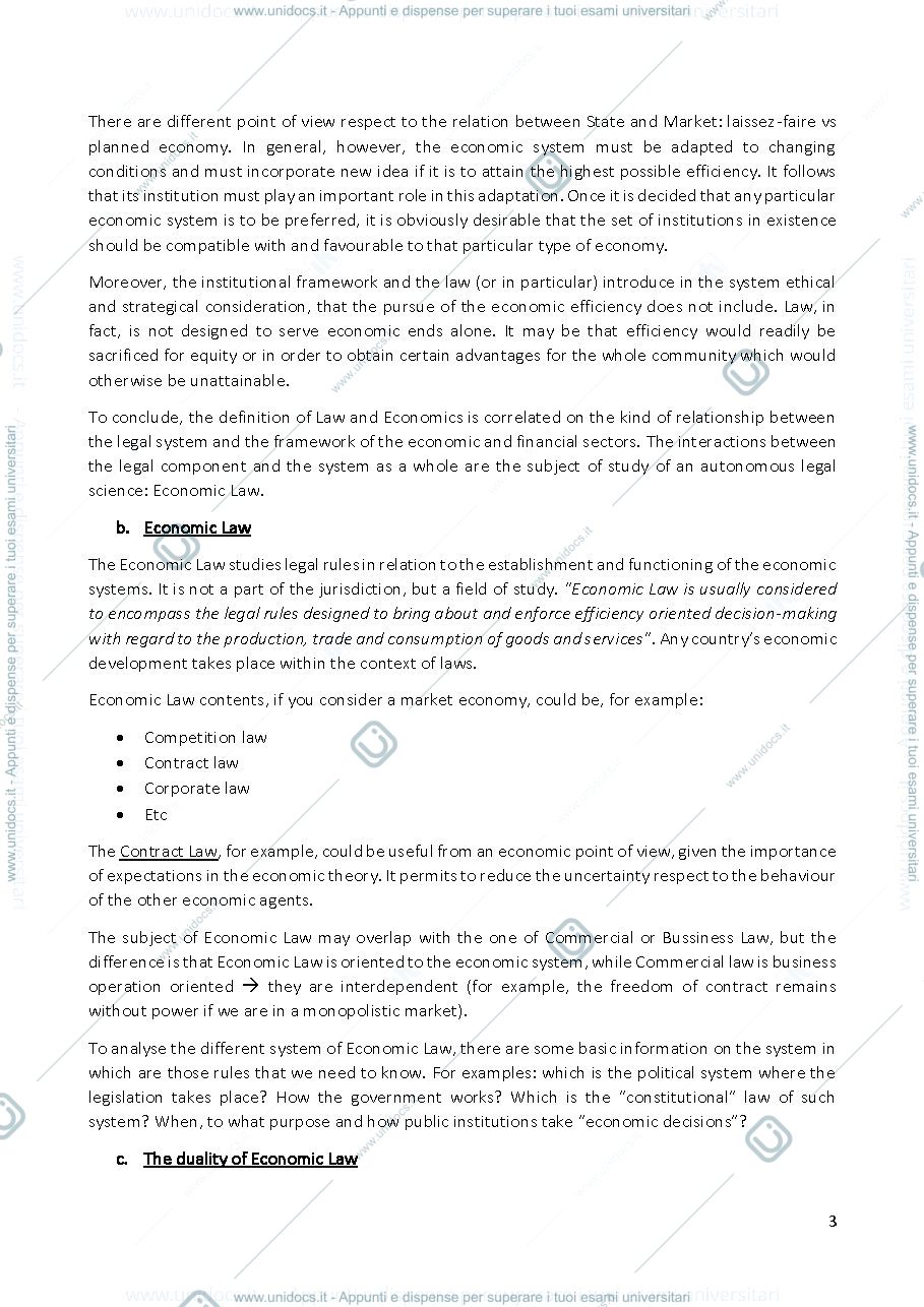 Anteprima pagina 3 — Economic law summary