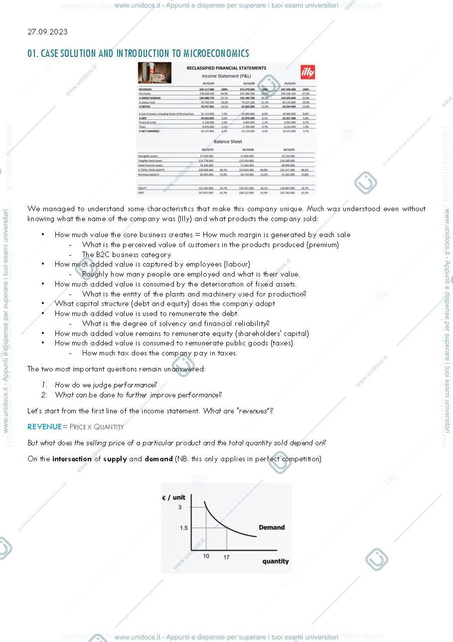 Anteprima pagina 1 — Appunti economics 