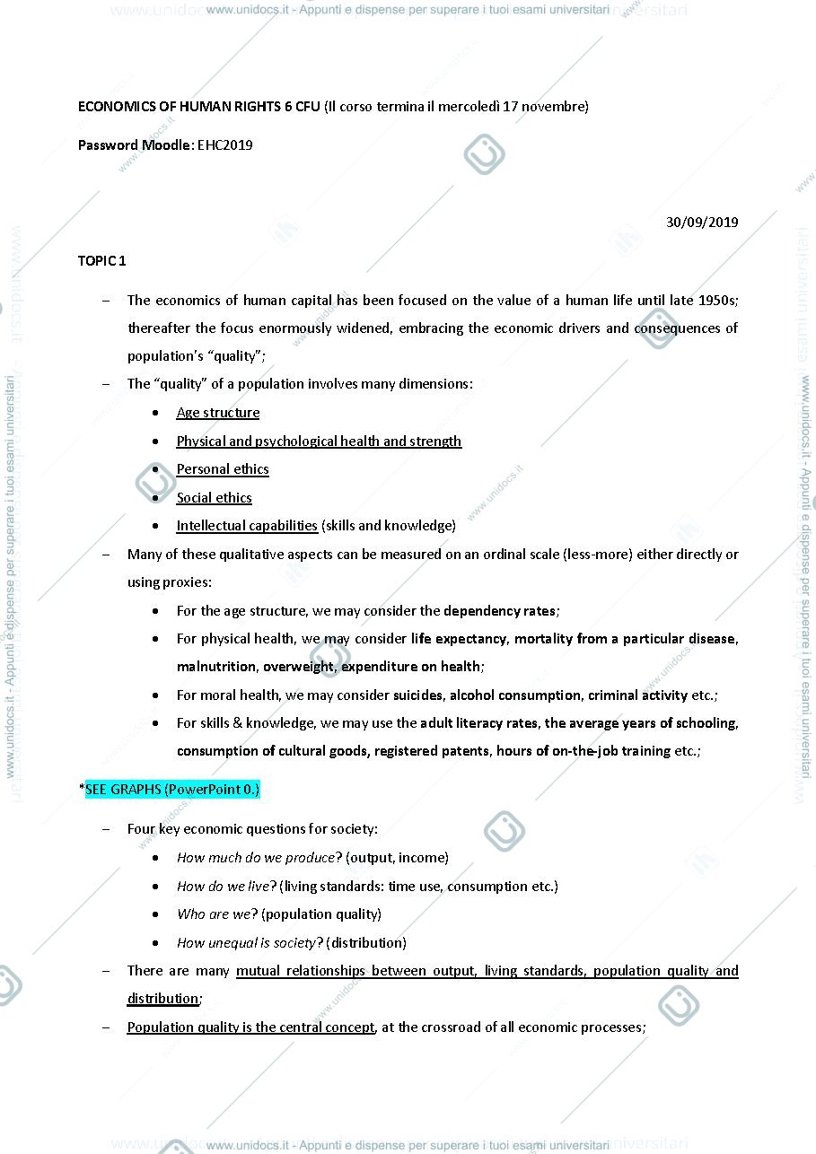 Anteprima pagina 1 — Economics of Human Capital