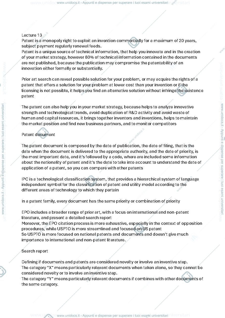 Anteprima pagina 1 — Appunti Economics of innovation modulo 2