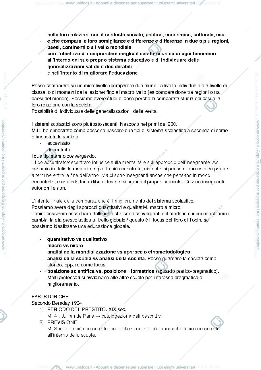 Anteprima pagina 3 — Appunti EDUCAZIONE COMPARATA Mincu