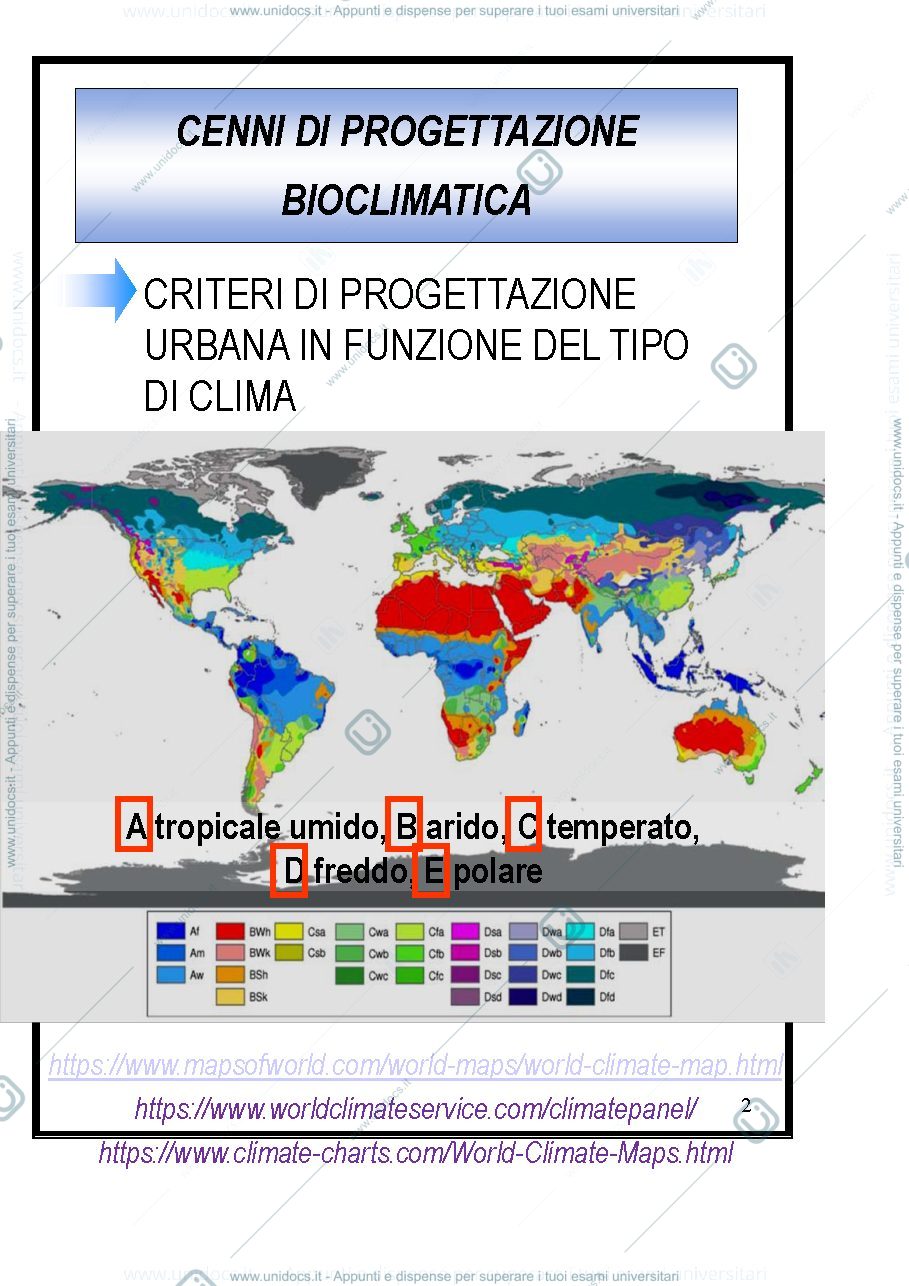 Anteprima pagina 2 — Lezione 2 - Bioclimatica