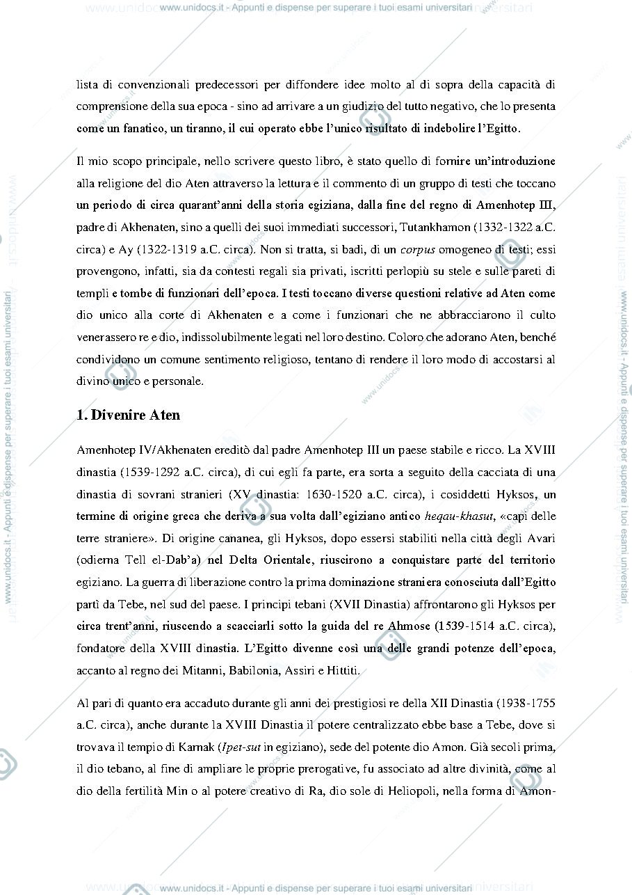 Anteprima pagina 2 — Adorare Aten - Testi dalla corte del faraone Akhenaten