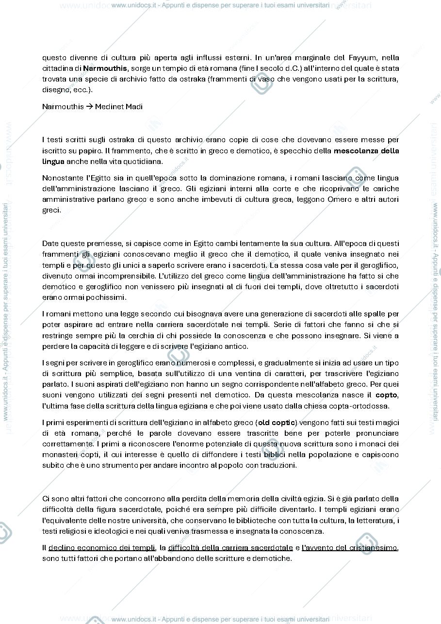 Anteprima pagina 2 — Appunti Egittologia unipi
