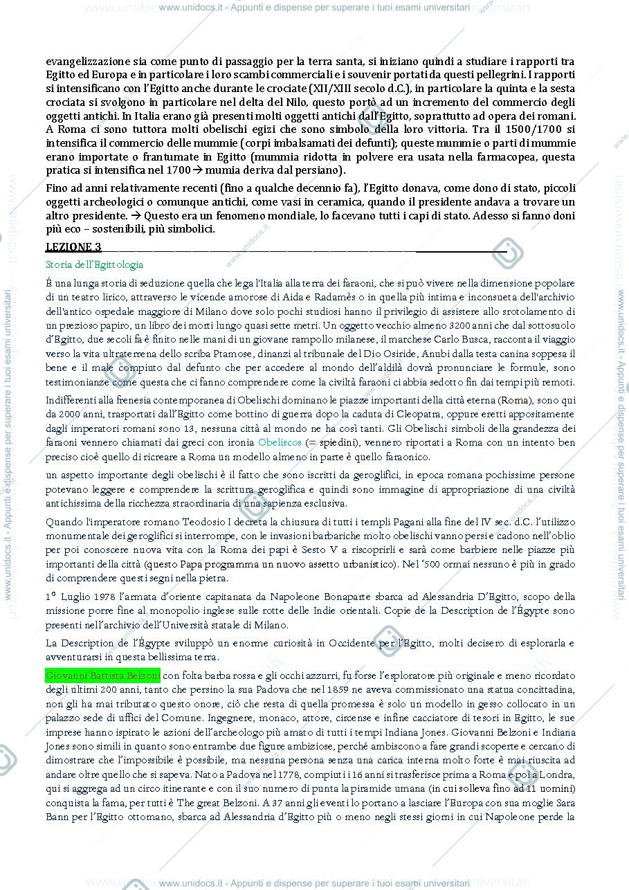 Anteprima pagina 4 — egittologia appunti modulo A-B