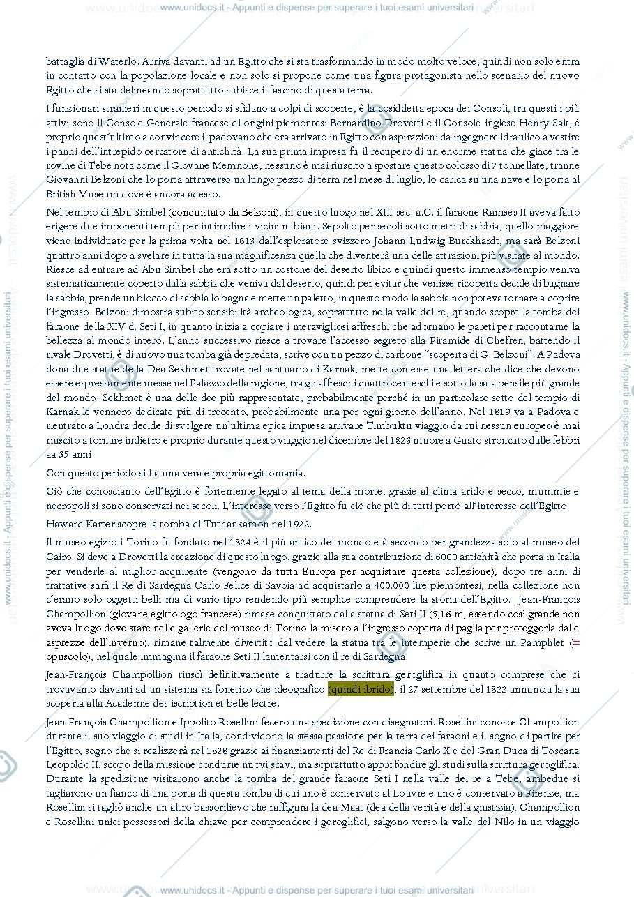 Anteprima pagina 5 — egittologia appunti modulo A-B