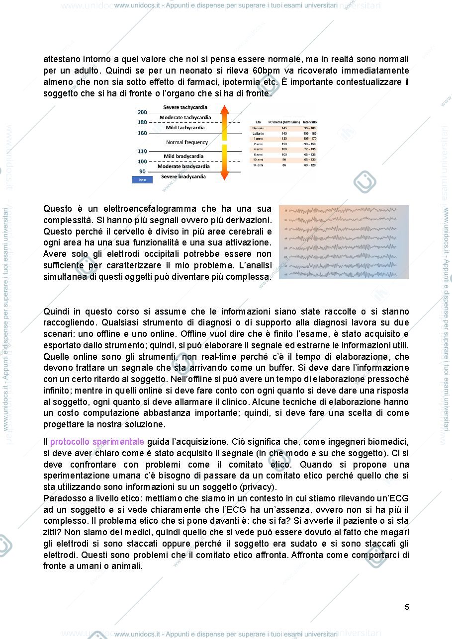 Anteprima pagina 5 — Sbobine elaborazione dei segnali biomedici 