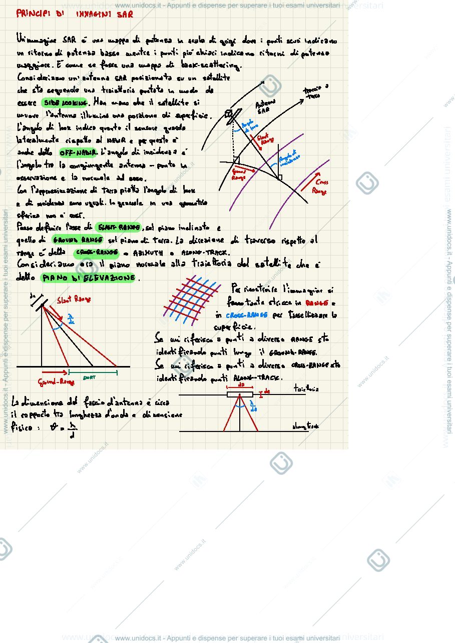 Anteprima pagina 3 — Elaborazione delle Immagini Radar