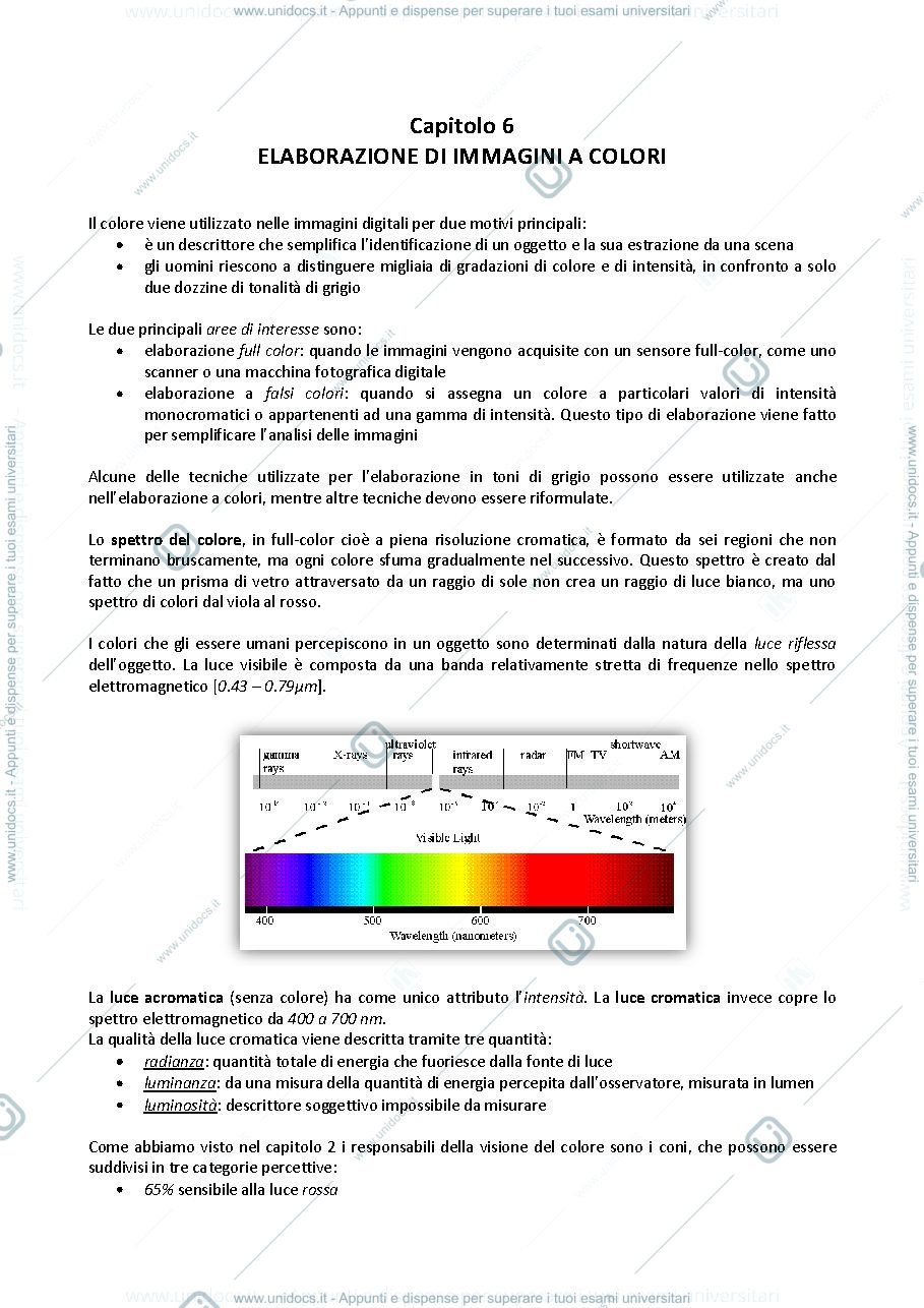 Anteprima pagina 1 — Riassunto capitolo 6