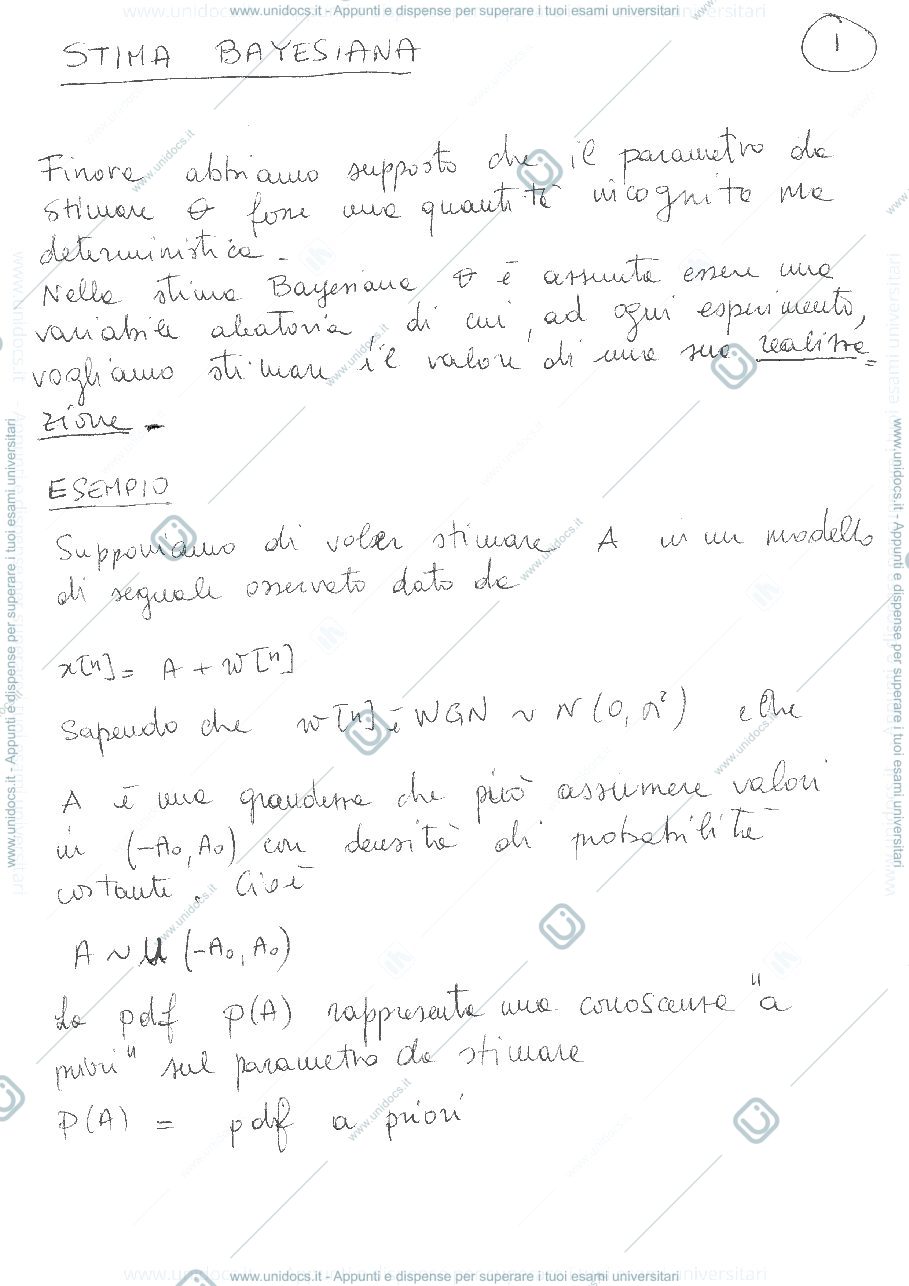 Anteprima pagina 1 — Stima Bayesiana