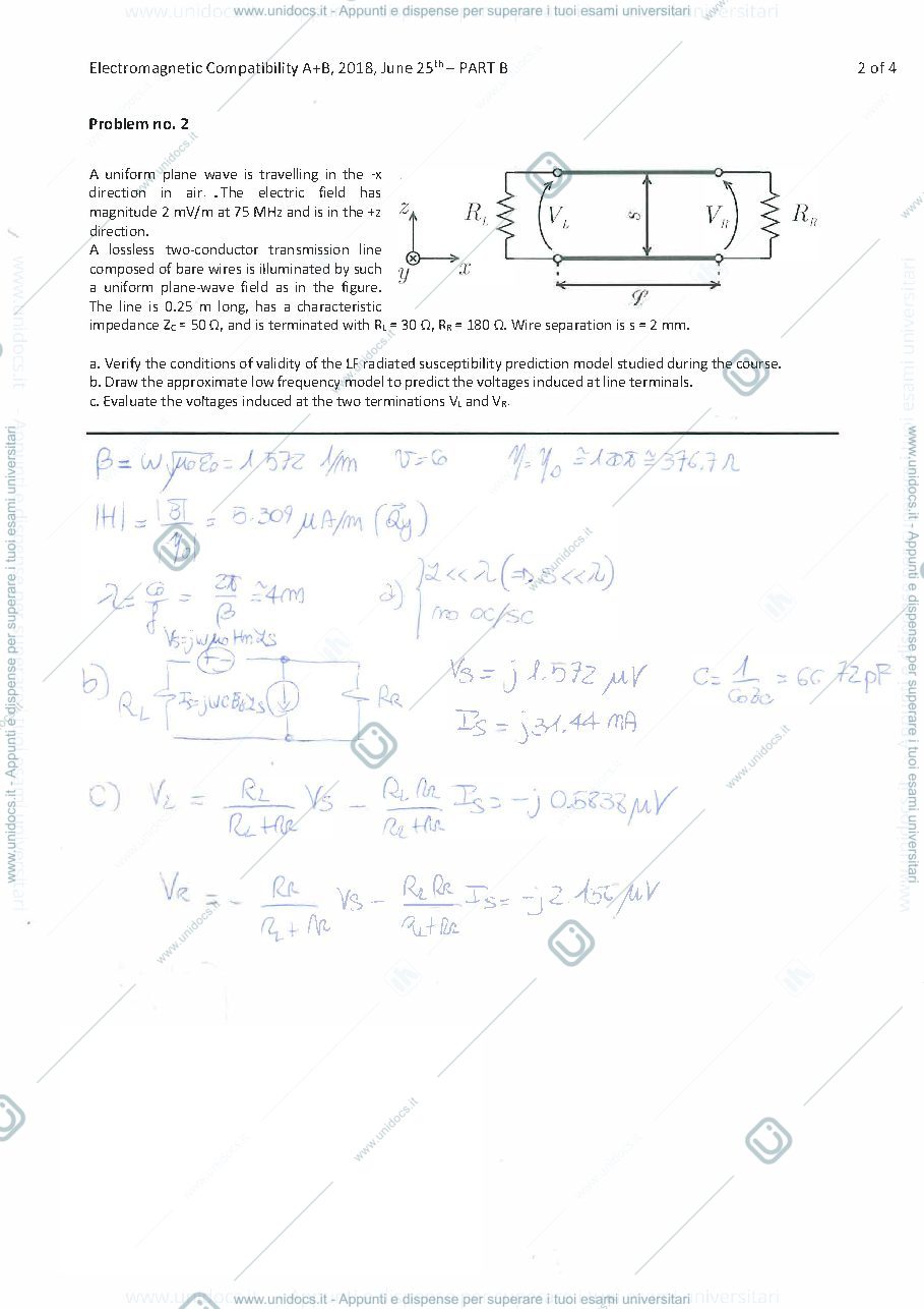 Anteprima pagina 2 — ELETTROMAGNETIC COMPATIBILITY ESAME
