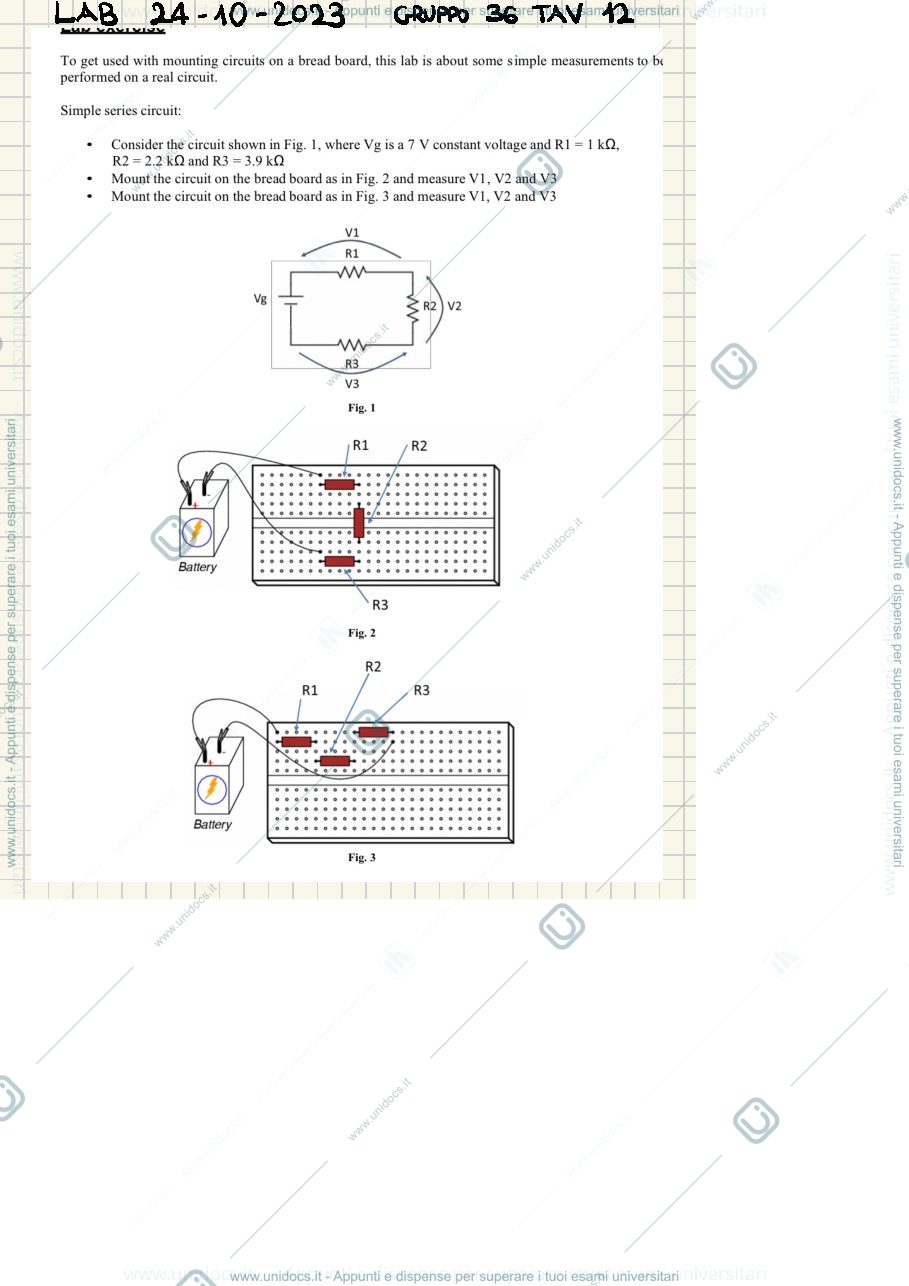 Anteprima pagina 1 — LAB 1